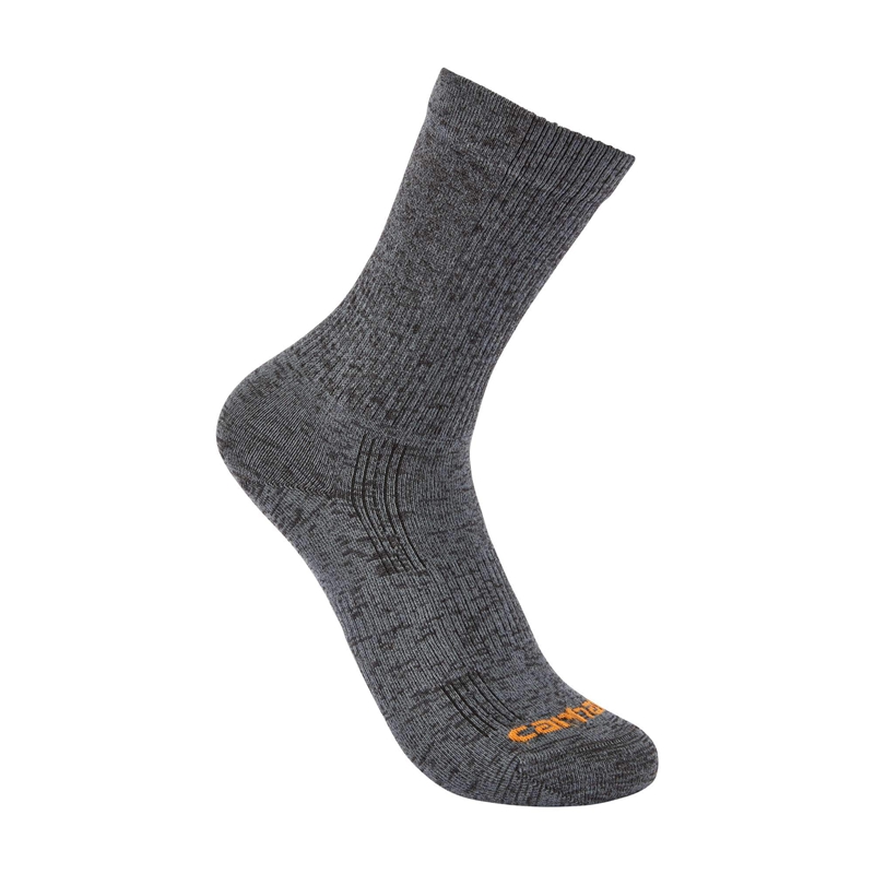 Carhartt Lightweight Durable Nylon-Synthetic Blend Crew Socks Erkek Koyu Gri | PDK-617482