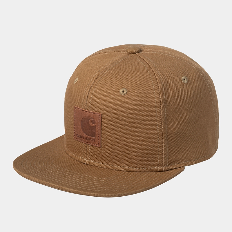 Carhartt Logo Şapkalar Erkek Kahverengi | QCY-285301