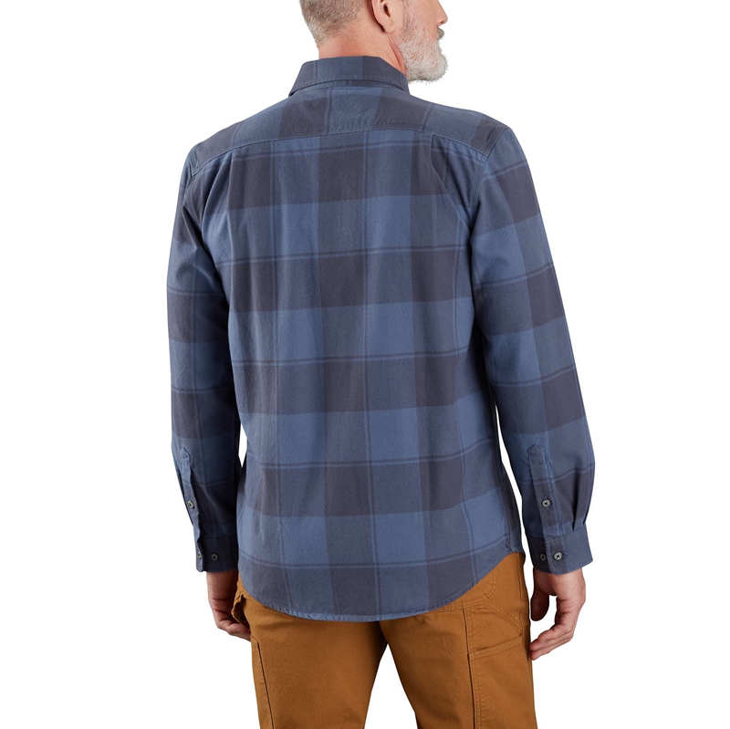 Carhartt Loose Fit Heavyweight Flannel Long-Sleeve Plaid Gömlek Erkek Gri | VYO-315026