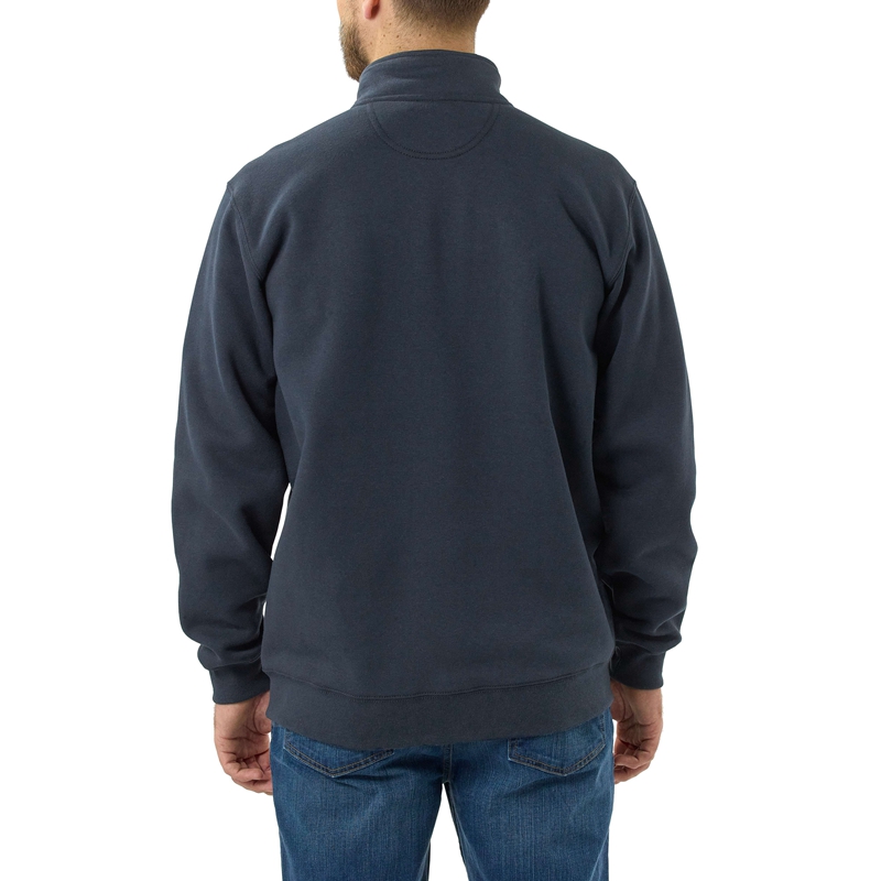 Carhartt Loose Fit Midweight Quarter-Zip Mock-Neck Sweatshirt Erkek Siyah | DUL-207418