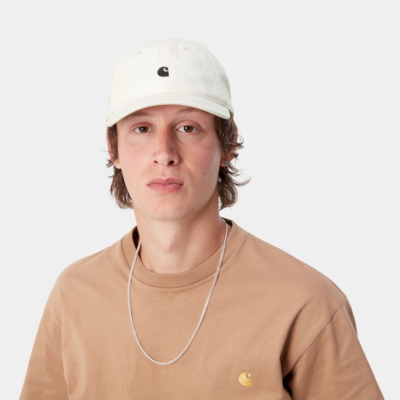 Carhartt Madison Logo Şapkalar Erkek Beyaz | ILN-615729