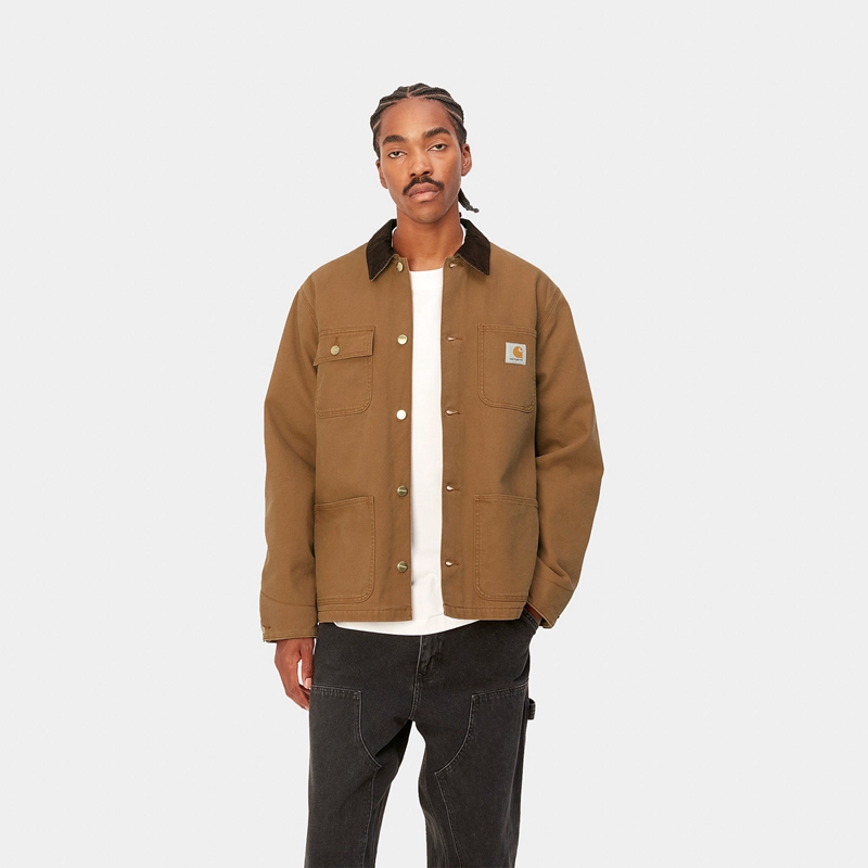 Carhartt Michigan Kaban Erkek Haki | DOX-691875