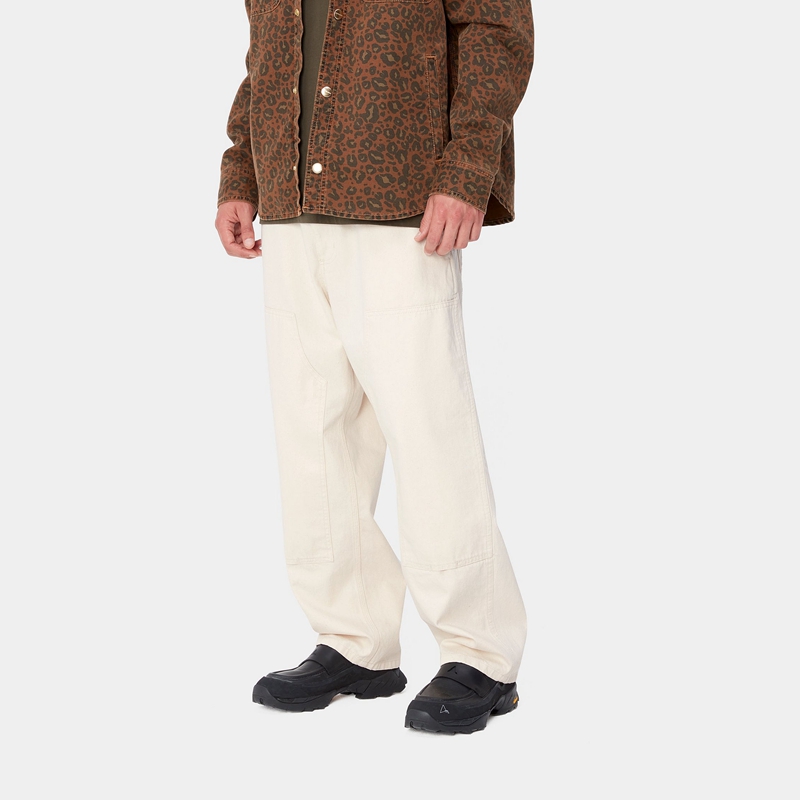 Carhartt Midland Double Knee Pantolon Erkek Krema | OWY-397485