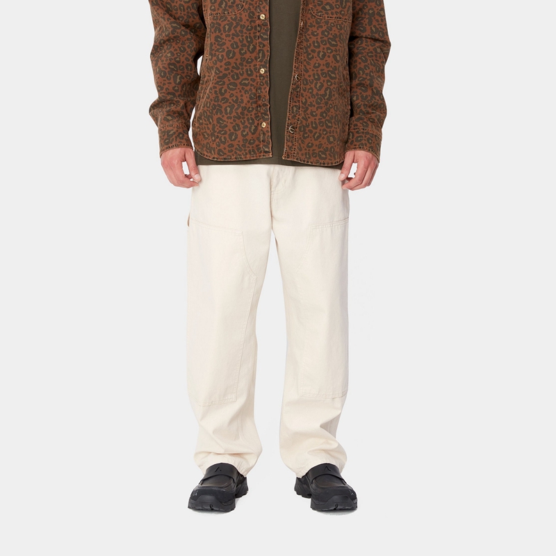 Carhartt Midland Double Knee Pantolon Erkek Krema | OWY-397485