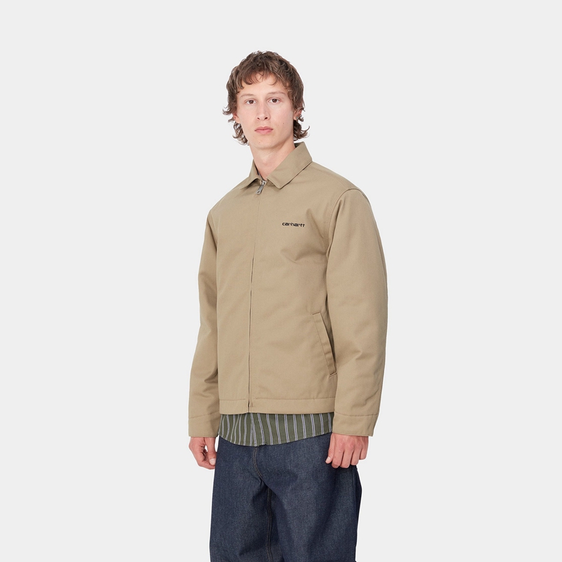 Carhartt Module Script Ceket Erkek Bej Rengi | ZSU-714659