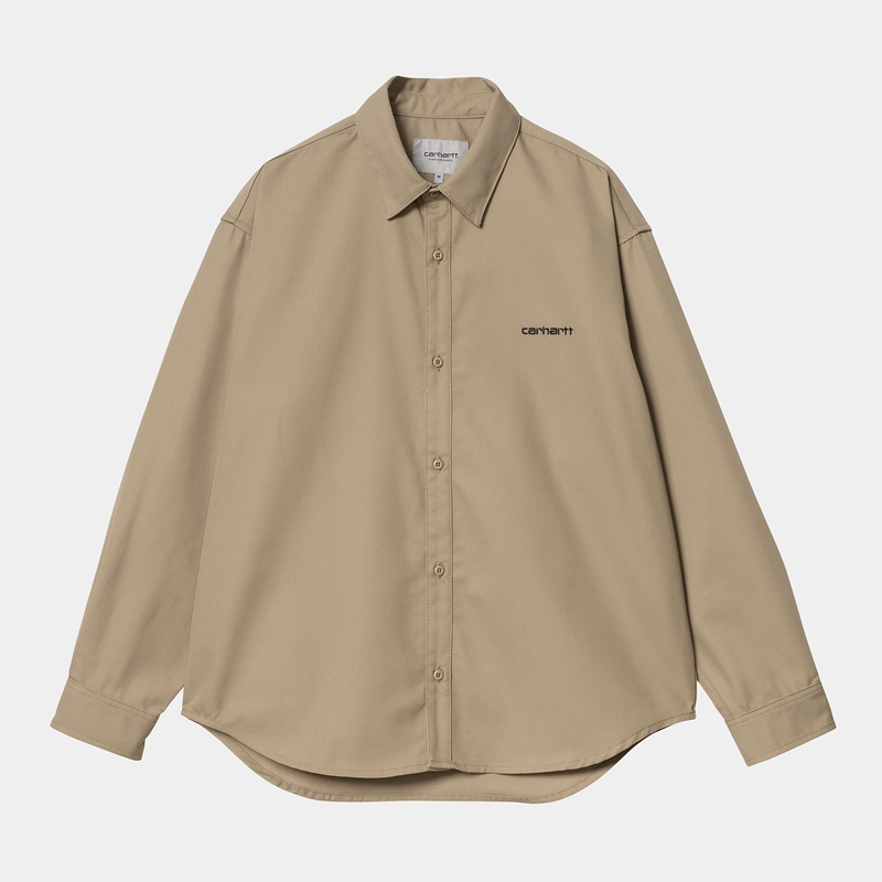 Carhartt Module Script Gömlek Erkek Bej Rengi | MRF-243561