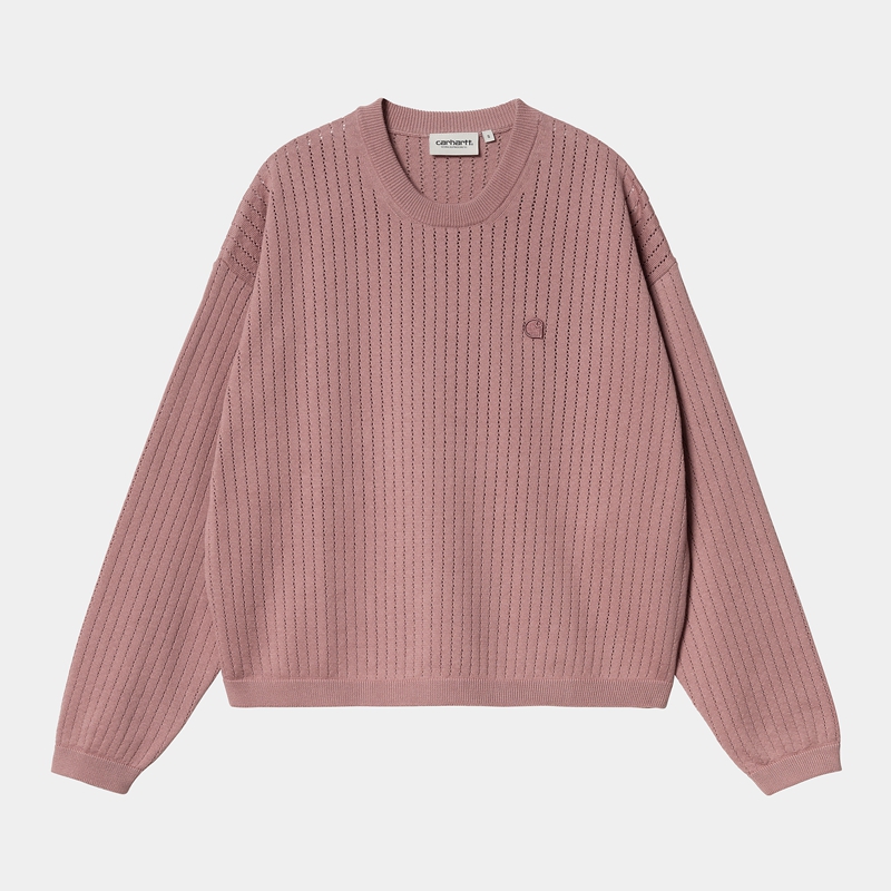 Carhartt Norlina Sweatshirt Kadın Pembe | LPB-463907