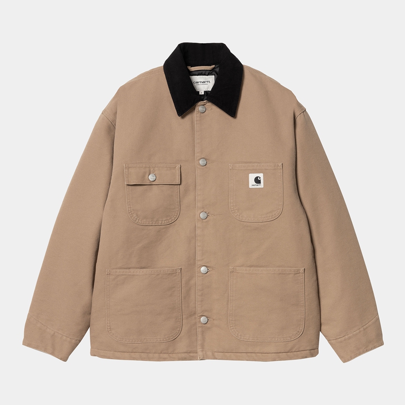 Carhartt OG Michigan Kaban Kadın Bej Rengi | IHN-057643