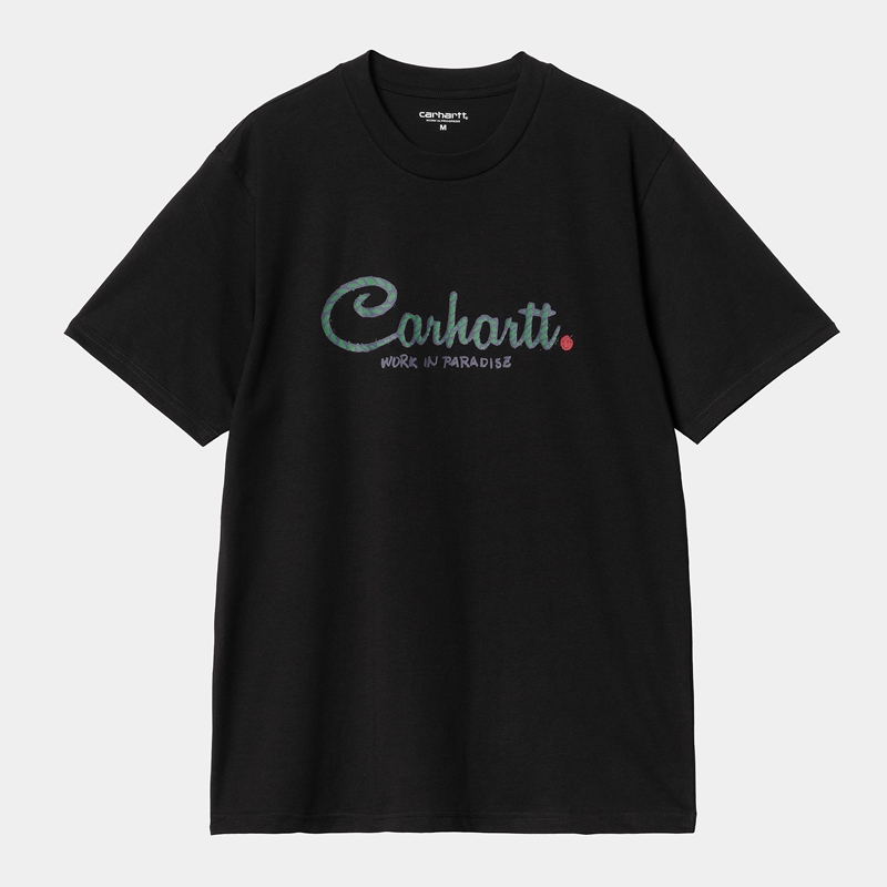 Carhartt Paradise Script Tişört Erkek Siyah | EMG-692185