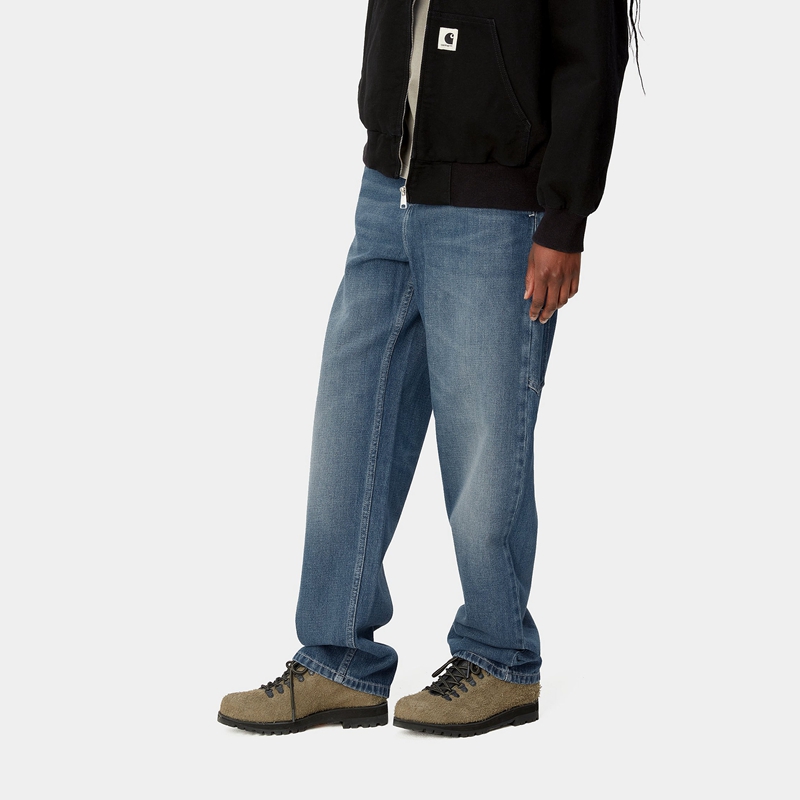 Carhartt Pierce Straight Pantolon Kadın Mavi | IRU-461592