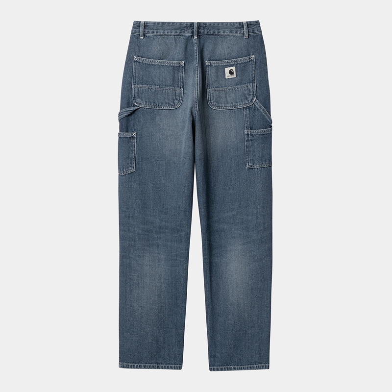 Carhartt Pierce Straight Pantolon Kadın Mavi | IRU-461592