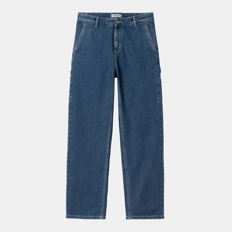 Carhartt Pierce Straight Pantolon Kadın Mavi | TLQ-083427