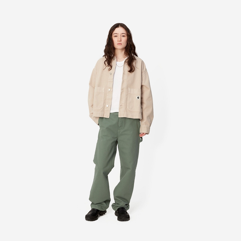 Carhartt Pierce Straight Pantolon Kadın Yeşil | TSZ-046895