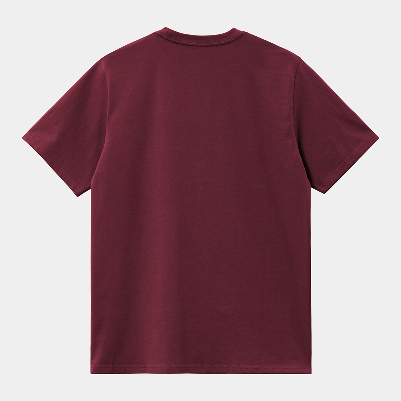 Carhartt Pocket Tişört Erkek Bordo | RAV-042317