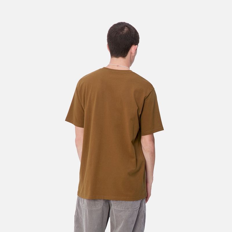 Carhartt Pocket Tişört Erkek Kahverengi | HBL-095861