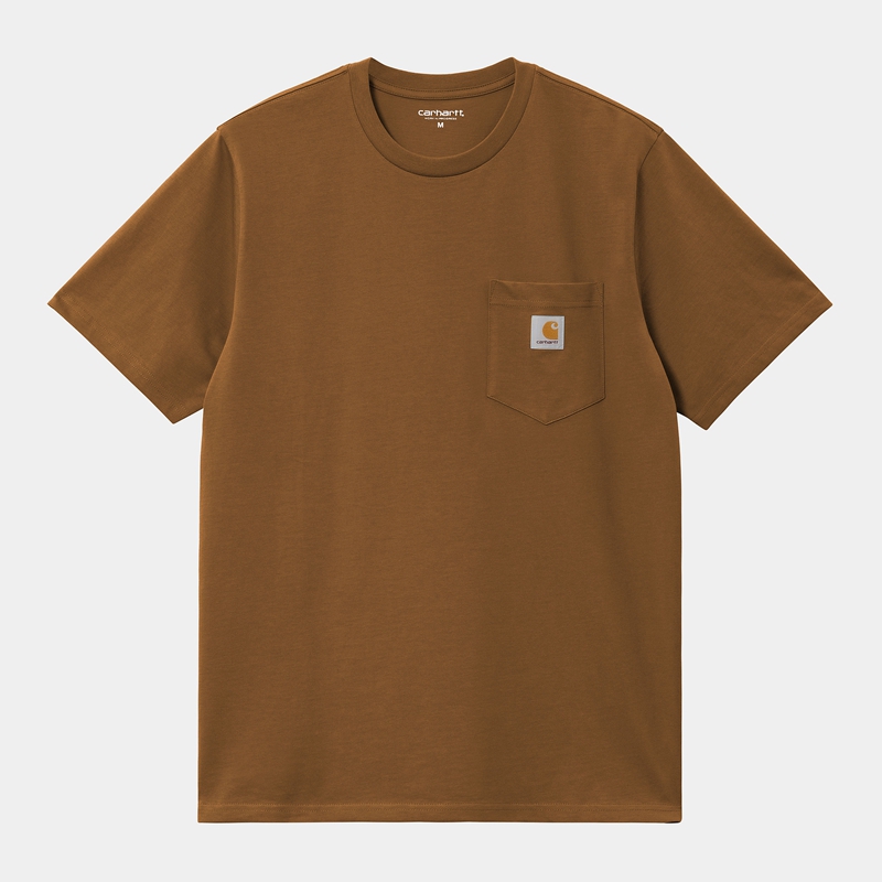 Carhartt Pocket Tişört Erkek Kahverengi | HBL-095861