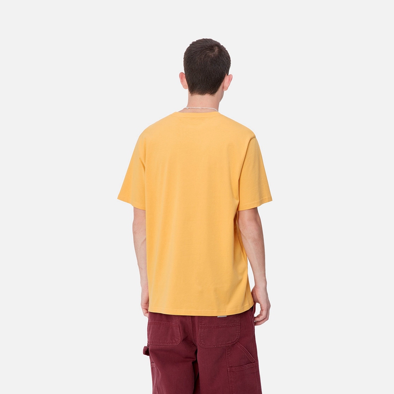 Carhartt Pocket Tişört Erkek Mango | WHM-963150