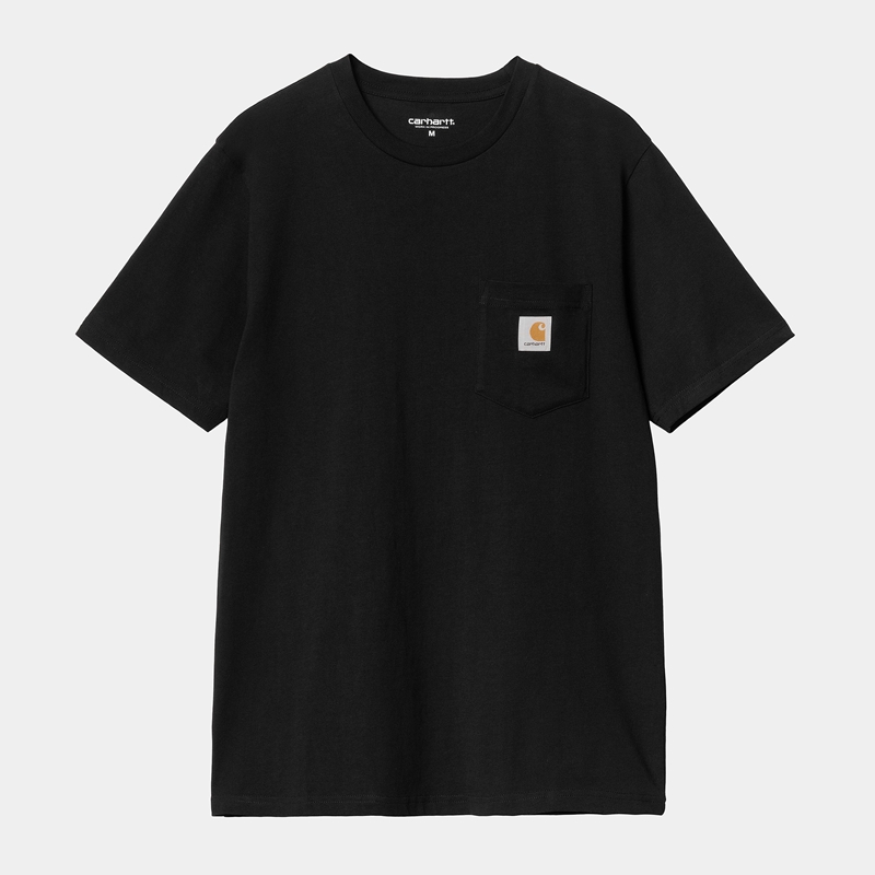 Carhartt Pocket Tişört Erkek Siyah | ZBA-910428