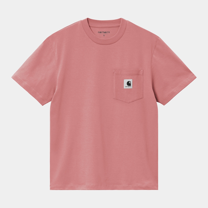 Carhartt Pocket Tişört Kadın Pembe | OMA-758613