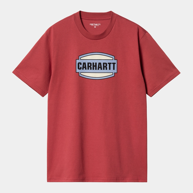 Carhartt Press Script Tişört Erkek Kırmızı | DEJ-608315