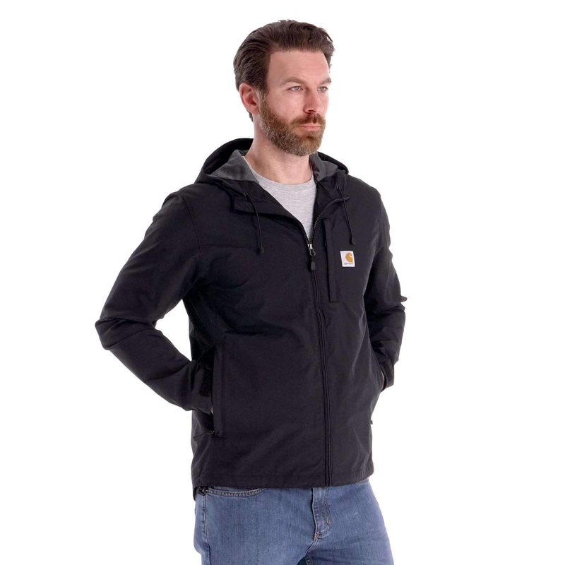 Carhartt Rain Defender® Relaxed Fit Lightweight Ceket Erkek Siyah | ZYE-805347