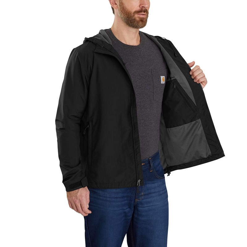 Carhartt Rain Defender® Relaxed Fit Lightweight Ceket Erkek Siyah | ZYE-805347