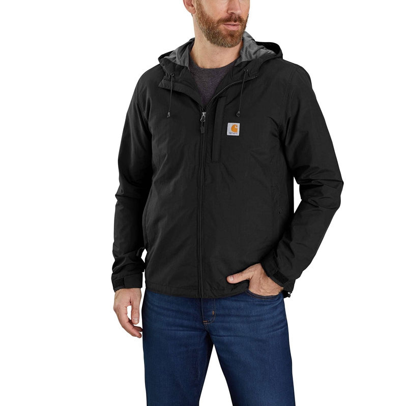 Carhartt Rain Defender® Relaxed Fit Lightweight Ceket Erkek Siyah | ZYE-805347