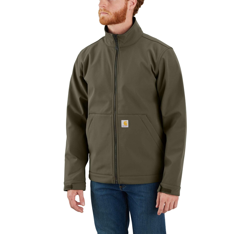 Carhartt Rain Defender® Relaxed Fit Softshell Ceket Erkek Zeytin Yeşili | BEG-928753