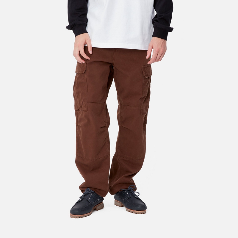 Carhartt Regular Kargo Pantolon Erkek Bordo | XFP-379645