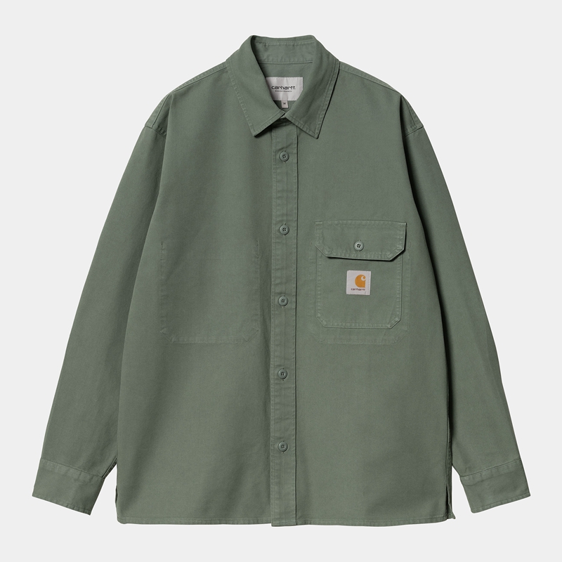 Carhartt Reno Gömlek Ceket Erkek Yeşil | QXG-689734