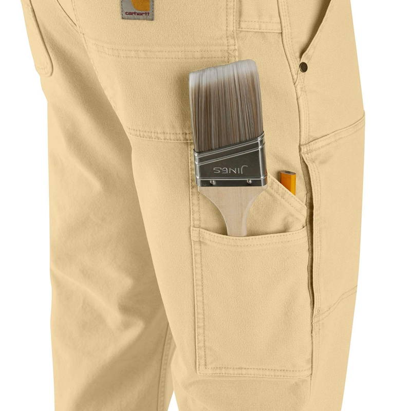 Carhartt Rugged Flex® Relaxed Fit Garment Dyed Duck Double-Front Utility Pantolon Erkek Kahverengi | CTD-326490