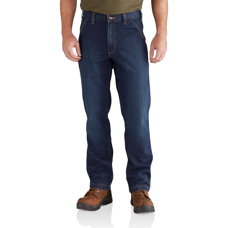 Carhartt Rugged Flex® Relaxed Fit Utility Kot Pantolon Erkek Koyu Mavi | ZRS-246178