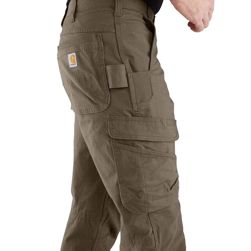 Carhartt Rugged Flex® Steel Cargo Double-Front Pantolon Erkek Siyah | FWJ-587206