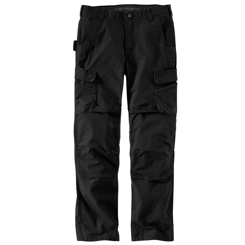 Carhartt Rugged Flex® Steel Cargo Double-Front Pantolon Erkek Siyah | FWJ-587206