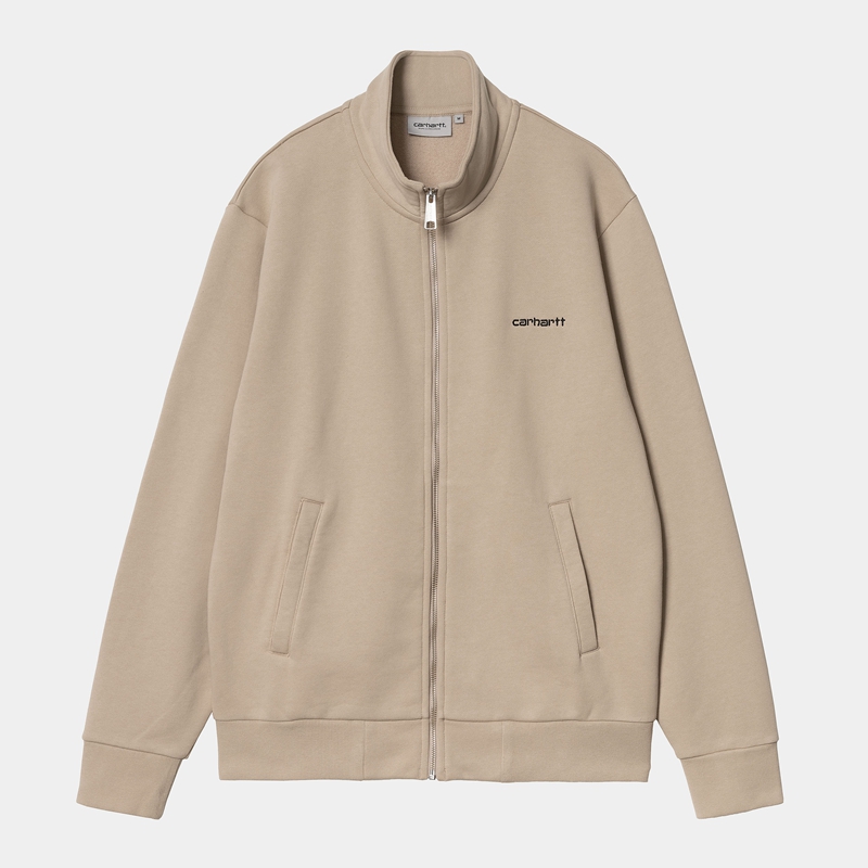 Carhartt Script Embroidery Ceket Erkek Bej Rengi | HMC-316804