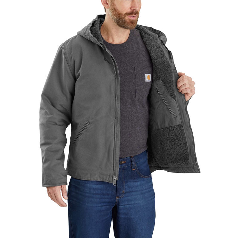 Carhartt Sherpa-Lined Ceket Erkek Siyah | JIS-487023