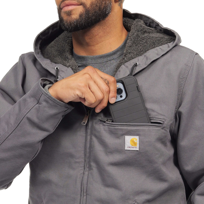 Carhartt Sherpa-Lined Ceket Erkek Siyah | JIS-487023