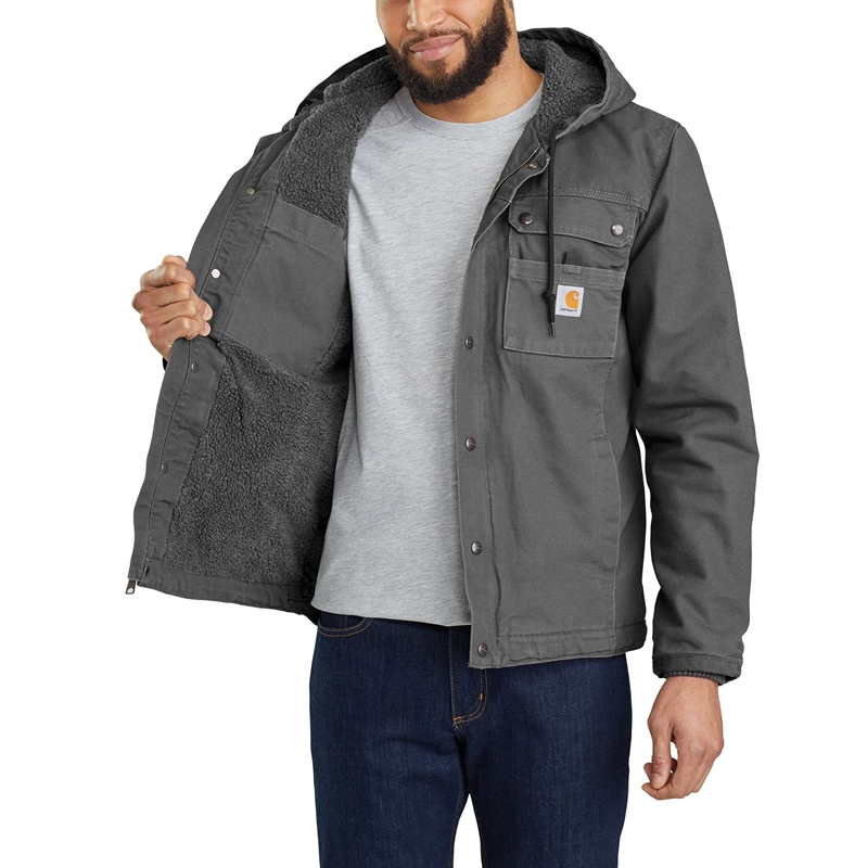 Carhartt Sherpa-Lined Utility Ceket Erkek Gri | ZVJ-325461