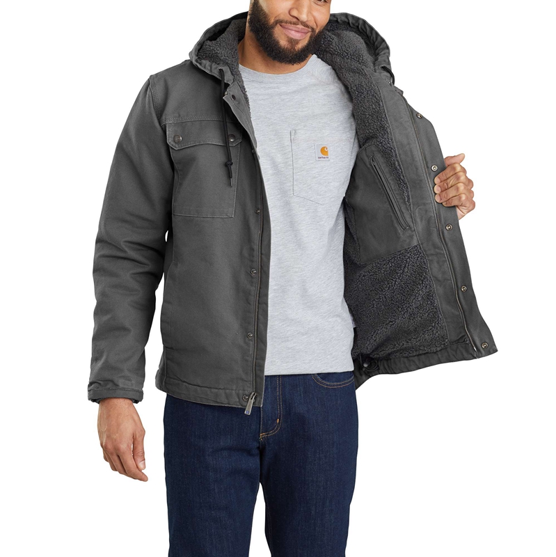 Carhartt Sherpa-Lined Utility Ceket Erkek Gri | ZVJ-325461