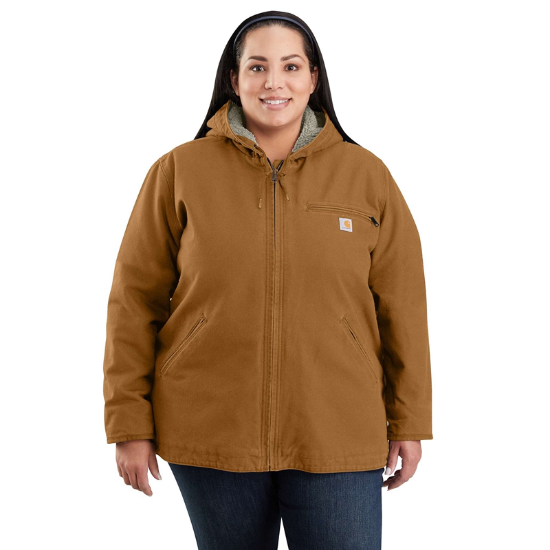 Carhartt Sherpa Lined Ceket Kadın Gri | PLS-501369