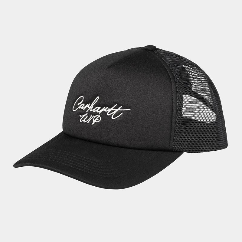 Carhartt Signature Trucker Şapkalar Erkek Siyah | RTL-953018