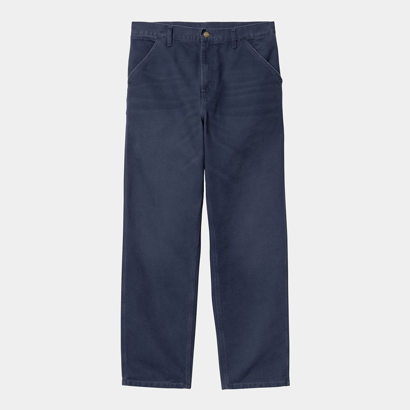 Carhartt Simple Pantolon Erkek Lacivert | TOQ-809456