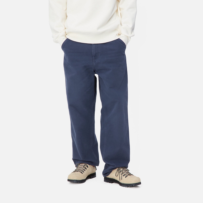 Carhartt Simple Pantolon Erkek Lacivert | TOQ-809456