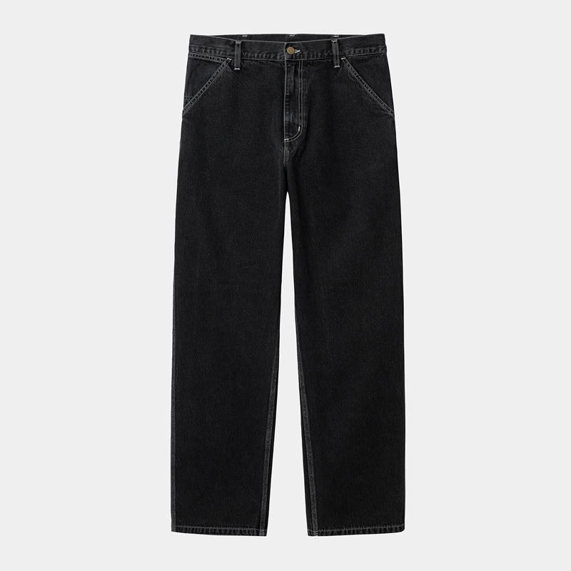 Carhartt Simple Pantolon Erkek Siyah | YQE-302148