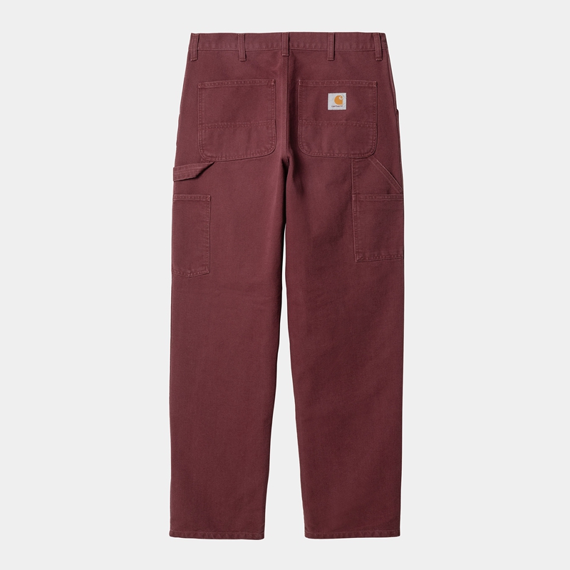 Carhartt Single Knee Pantolon Erkek Bordo | WIM-075469