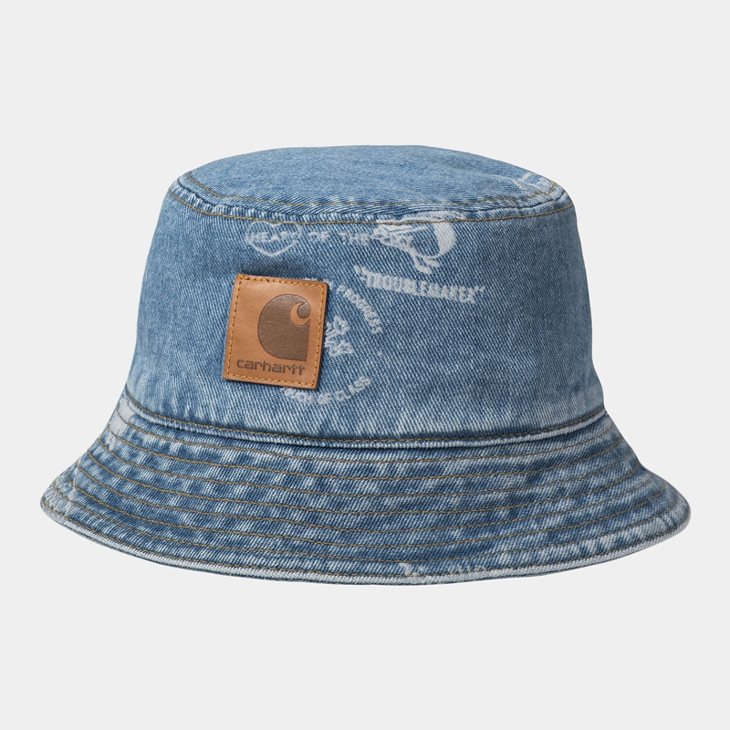 Carhartt Stamp Bucket Şapkalar Erkek Mavi | HWX-970541