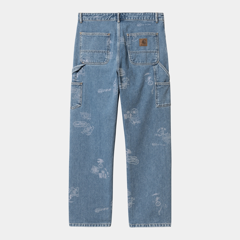 Carhartt Stamp Pantolon Kadın Mavi | ZEV-165794