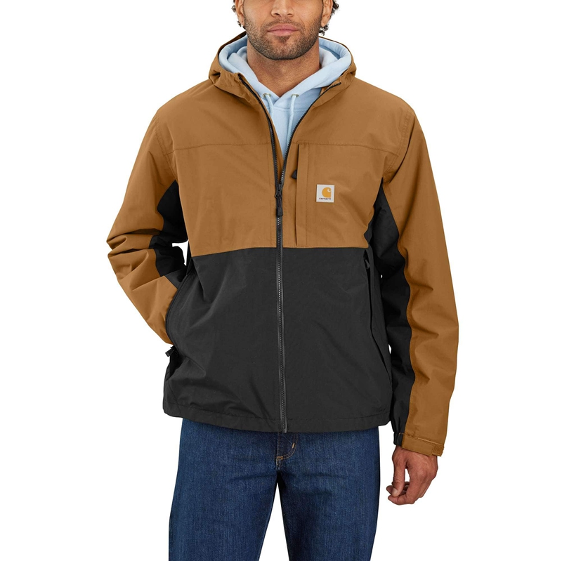 Carhartt Storm Defender® Waterproof Ceket Erkek Kahverengi | JIC-290876