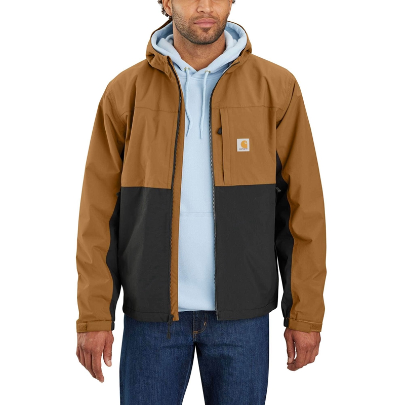 Carhartt Storm Defender® Waterproof Ceket Erkek Kahverengi | JIC-290876