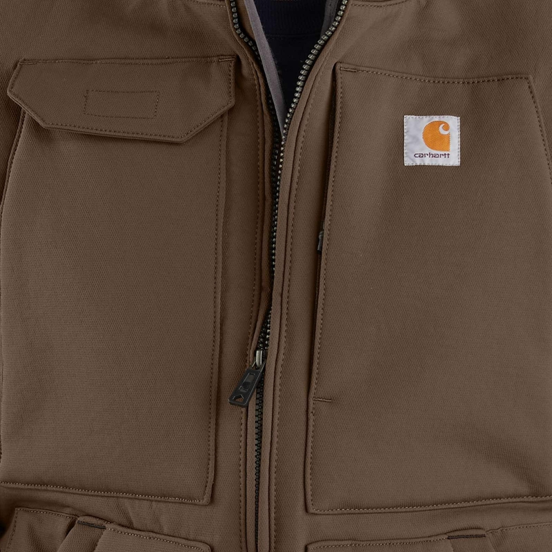 Carhartt Super Dux™ Relaxed Fit Sherpa-Lined Yelek Erkek Siyah | BSX-036458